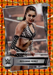 2025 Roxanne Perez Topps Chrome WWE ORANGE GEOMETRIC REFRACTOR 03/25 #44 NXT