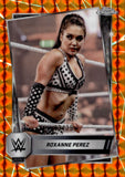 2025 Roxanne Perez Topps Chrome WWE ORANGE GEOMETRIC REFRACTOR 03/25 #44 NXT