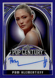 2024 Pom Klementieff Leaf Pop Century PURPLE AUTO 3/10 #BA-PK1