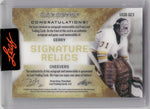 2023-24 Gerry Cheevers Leaf Ultimate BLACK SIGNATURE RELICS QUAD PAD GLOVE AUTO 2/3 AUTOGRAPH RELIC #UXSR-GC1 Boston Bruins HOF