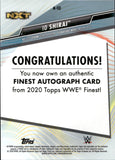 2020 Io Shirai Topps Finest WWE AUTO AUTOGRAPH #A-IO NXT 2