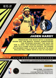 2022-23 Jaden Hardy Panini Flux ROOKIE SIGNATURES ROOKIE AUTO Dallas Mavericks #FRS-JHY