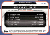 2015 Aaron Judge Bowman THE FARM'S FINEST CHROME MINI SHIMMER REFRACTOR #FFM-AJ New York Yankees