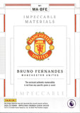2024-25 Bruno Fernandes Relic Panini Impeccable Premier League #MA-BFE 25/40 SILVER IMPECCABLE MATERIALS MANCHESTER UNITED