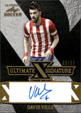 2022 David Villa Autograph Leaf Ultimate Soccer #S-DV1 20/20 ULTIMATE SIGNATURES AUTO