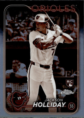 2024 Jackson Holliday Topps Chrome SEPIA REFRACTOR ROOKIE Baltimore Orioles #88