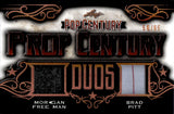 2021 Brad Pitt Morgan Freeman Leaf Pop Century PROP CENTURY DUOS DUAL RELIC 56/65 #PCD-24