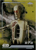 2024 Star Wars Topps Chrome 8D8 #AV-23 08/50 GOLD REFRACTOR AUREBESH SP