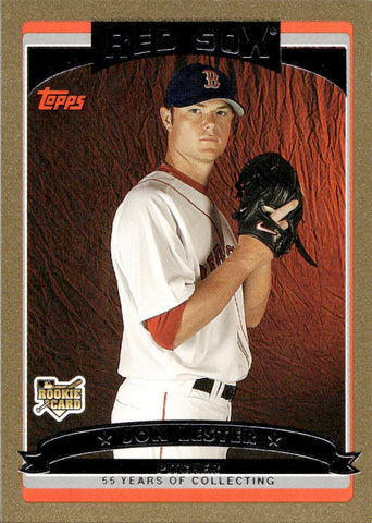 2006 Jon Lester Topps Update GOLD BORDER ROOKIE 0951/2006 RC #UH149 Boston Red Sox
