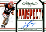 2024 Ladd McConkey Panini Flawless Collegiate ROOKIE TEAM SLOGAN SIGNATURES JERSEY AUTO EMERALD 5/5 Georgia Bulldogs #TSS-LMY
