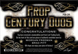 2021 Brad Pitt Morgan Freeman Leaf Pop Century PROP CENTURY DUOS DUAL RELIC 56/65 #PCD-24