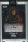 2024 Amy Sedaris as Peli Motto Topps Chrome Black BLUE RED LAVA AUTO ENCASED 40/99 #ALS-SE