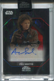 2024 Amy Sedaris as Peli Motto Topps Chrome Black BLUE RED LAVA AUTO ENCASED 40/99 #ALS-SE