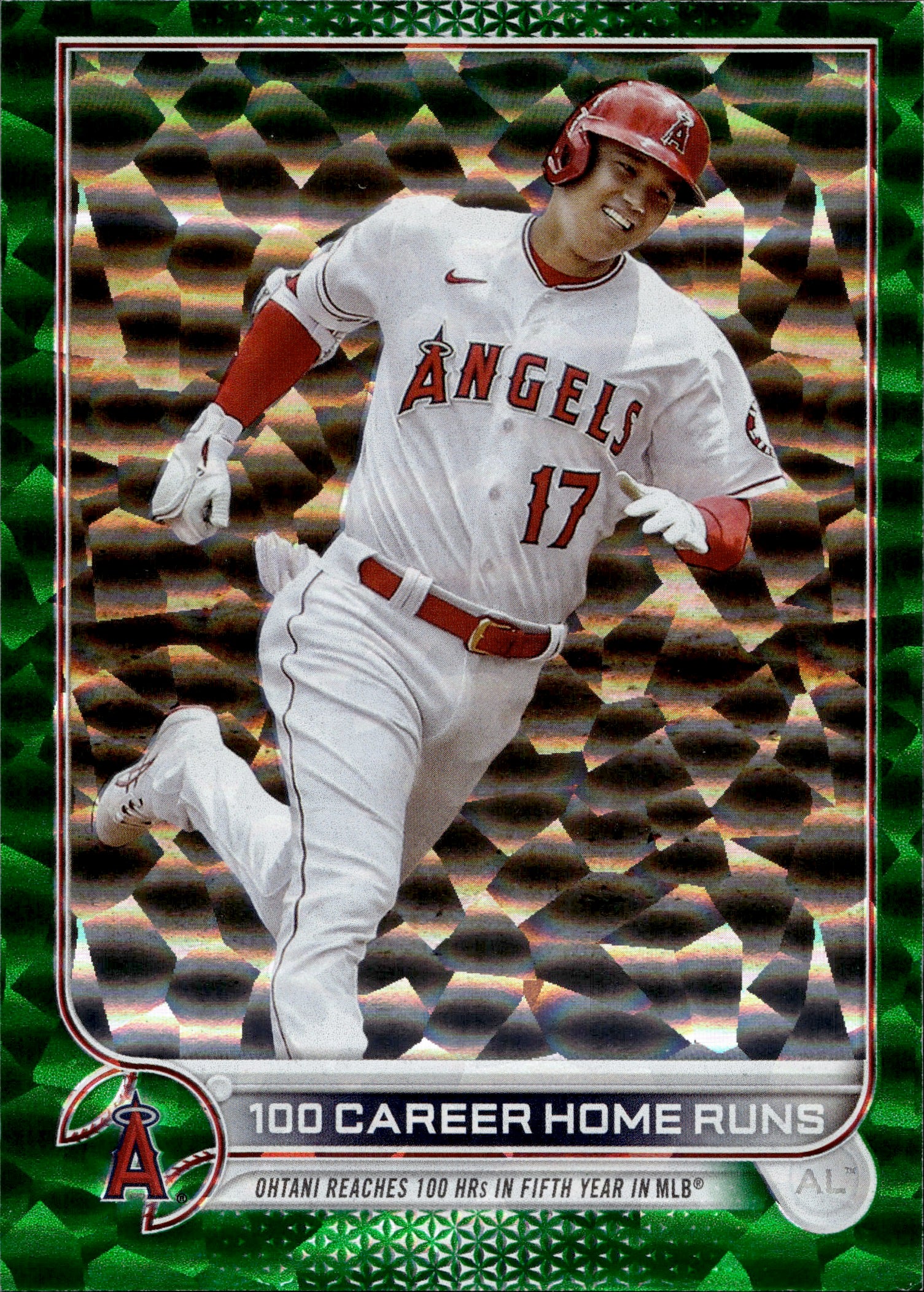 2022 Shohei Ohtani Topps Update GREEN FOIL 358/499 #US92 Anaheim Angel