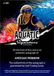 2025 Aneesah Morrow Leaf Signature Series AQUATIC SHARK AUTO 1/1 Connecticut Sun A-AM1