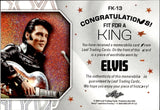 2024 Elvis Presley Leaf Elvis FIT FOR A KING RED RELIC 2/3 #FK-13