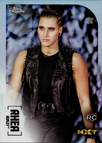 2020 Rhea Ripley Topps Chrome ROOKIE REFRACTOR RC #97 NXT Judgement Day 1