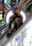 2022 Tiya Sircar as Sabine Wren Autograph Topps Star Wars Masterwork #MWA-TS AUTO