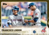 2015 Francisco Lindor Topps Update Series BOLD BORDER ROOKIE 0004/2015 RC #UH286 Cleveland Indians