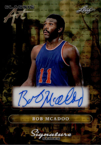 2025 Bob Mcadoo Leaf Signature Series CLASSIC ART AUTO 1/1 New York Knicks #CA-BM3