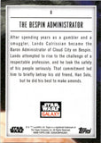 2023 Star Wars Topps Chrome Galaxy THE BESPIN ADMINISTRATOR #8 AQUA REFRACTOR 098/199