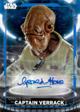 2021 Topps Star Wars Battle Plans Gerald Home as Captain Verrack Autograph #A-GH 076/149 BLUE AUTO