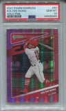 2021 Kolten Wong Panini Donruss HOLO PINK PSA 10 #83 St. Louis Cardinals 0949