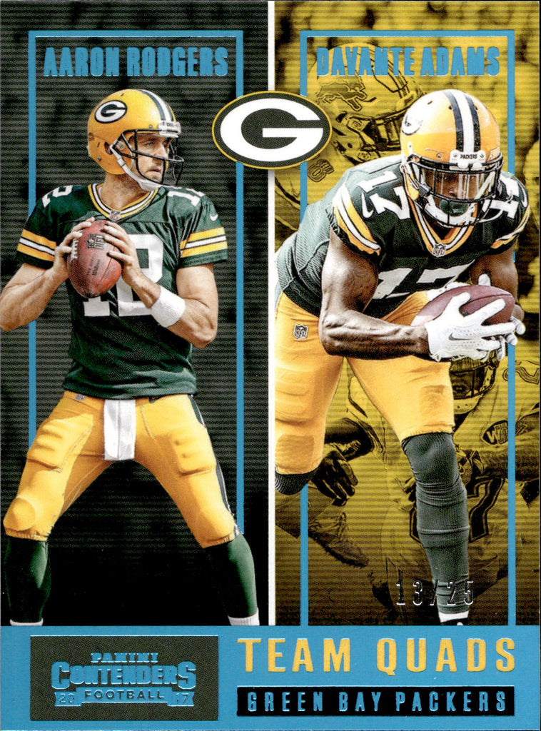 2017 Aaron Rodgers Davante Adams Randall Cobb Clay Matthews Panini Con