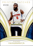 2024-25 Tim Hardaway Jr. Panini Immaculate PRISTINE PATCHES PATCH 07/10 RELIC #PP-THJ Detroit Pistons