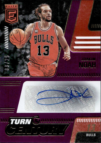 2021-22 Joakim Noah Donruss Elite PURPLE TURN OF THE CENTURY AUTO AUTOGRAPH #TC-JKN Chicago Bulls