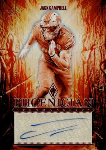 2024 Jack Campbell Panini Phoenix PHOENICIAN PENMANSHIP AUTO AUTOGRAPH #PP-JCL Detroit Lions
