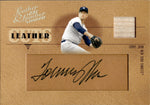 2005 Tommy John Donruss Leather & Lumber LEATHER CUTS BAT AUTO 014/128 AUTOGRAPH RELIC #LC-55 New York Yankees