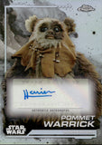 2024 Harrison David as Pommet Warrick Autograph Topps Chrome Star Wars #AU-HD AUTO
