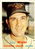 1957 Bill Wight Topps SCARCE SERIES #340 Baltimore Orioles BV $20