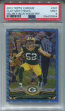 2013 Clay Matthews Topps Chrome BLE WAVE REFRACTOR PSA 9 #107 Green Bay Packers 3304