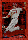 2014 Mike Trout Topps RED FOIL #1 Anaheim Angels 1