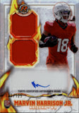 2025 Marvin Harrison Jr. Topps Resurgence WHITE SURGE REFRACTOR DUAL ROOKIE JERSEY AUTO 029/125 AUTOGRAPH RELIC #IPA-MH Arizona Cardinals