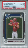 2024 Jayden Daniels Donruss Optic RATED ROOKIE RC PSA 8 #248 Washington Commanders 3829
