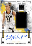 2025 Courtney Vandersloot Panini Impeccable WNBA ELEGANCE JERSEY AUTO 93/99 AUTOGRAPH RELIC #EJA-CV Chicago Sky