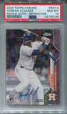 2020 Yordan Alvarez Topps Chrome REFRACTOR ROOKIE AUTO 362/499 AUTOGRAPH PSA 10 #RA-YA Houston Astros 5134