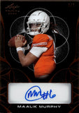 2024 Maalik Murphy Leaf Trinity BLACK AUTO 1/1 ONE OF ONE AUTOGRAPH RC #CA-MM1 Oregon State Beavers