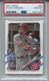 2021 Dylan Carlson Topps Series 1 ROOKIE PSA 10 #285 St. Louis Cardinals 7520