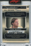 2025 Luka Modric Leaf Sports Heroes GREEN CRACKED ICE ALL DECADE TEAM AUTO 8/8 AUTOGRAPH #D10-LM1 AC Milan