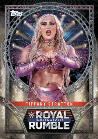 2025 Tiffany Stratton Topps ROYAL RUMBLE #RR-9 Friday Night Smackdown 1
