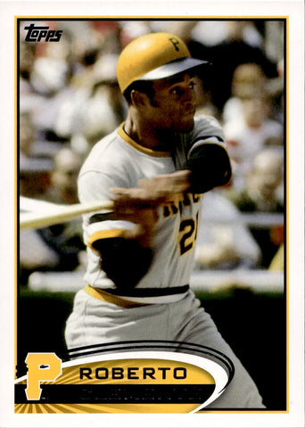 2012 Roberto Clemente Topps SP LEGENDS VARIATION #497 Pittsburgh Pirates HOF