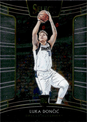 2018-19 Luka Doncic Panini Select CONCOURSE ROOKIE RC #25 Dallas Mavericks