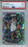 2021-22 Cameron Thomas Panini Prizm CRACKED ICE ROOKIE RC PSA 9 #297 Brooklyn Nets 6583