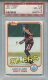 1981-82 Jari Kurri Topps ROOKIE RC PSA 8 #18 Edmonton Oilers 7814
