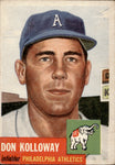 1953 Don Kolloway Topps #97 Philadelphia Athletics BV $30