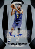 2017-18 Thomas Bryant Panini Prizm HOLO SILVER ROOKIE AUTO AUTOGRAPH #281 Los Angeles Lakers
